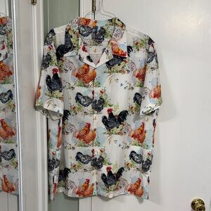 Men's Rooster Print Shirt